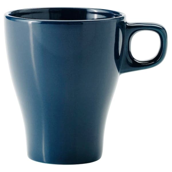 FÄRGRIK - Mug, dark turquoise, 25 cl - best price from Maltashopper.com 80330563