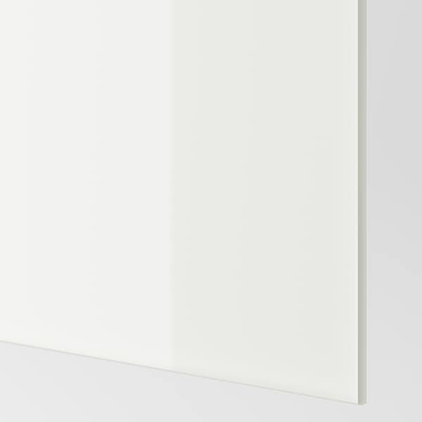 FÄRVIK - 4 panels for sliding door frame, white glass, 75x236 cm - best price from Maltashopper.com 20250333
