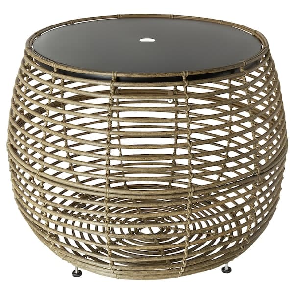 FÅLSKÄR - Coffee table, outdoor, brown - best price from Maltashopper.com 50533736