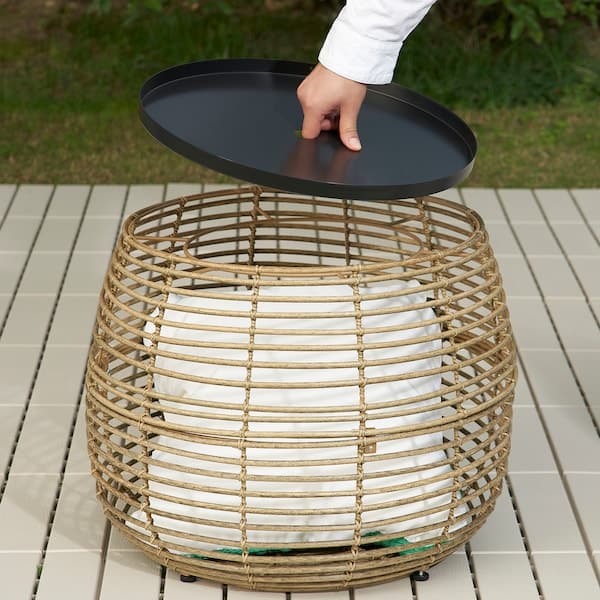 FÅLSKÄR - Coffee table, outdoor, brown - best price from Maltashopper.com 50533736