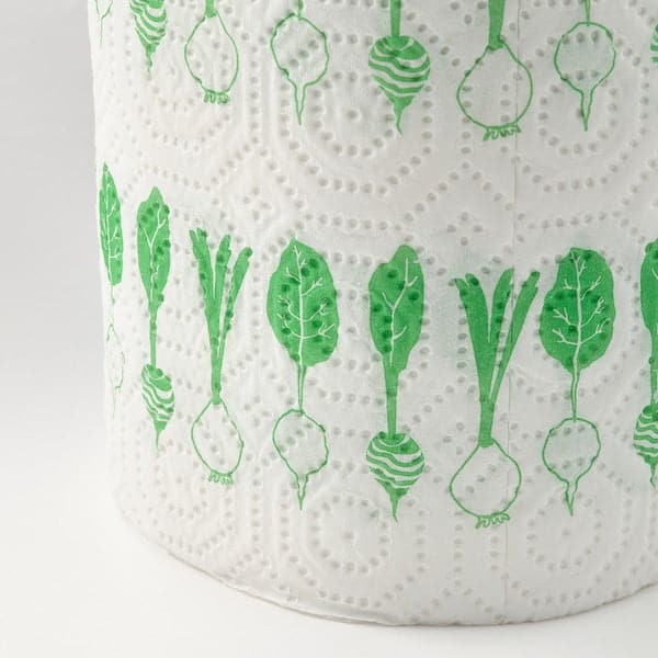 FAMILJ - Kitchen roll, patterned bright green/white - best price from Maltashopper.com 40530743