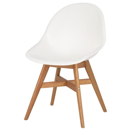 FANBYN - Chair, white/in/outdoor