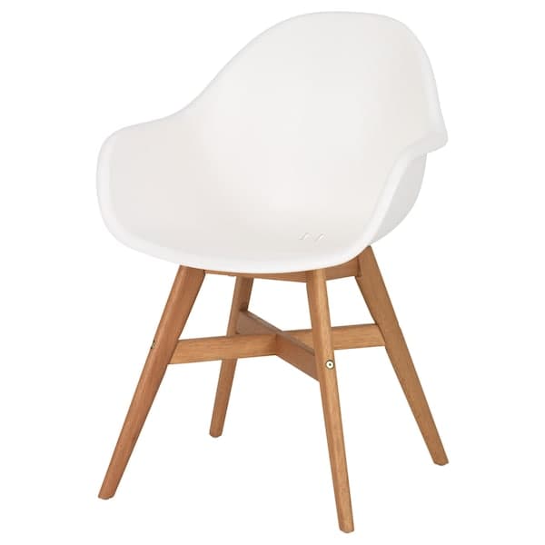 FANBYN Chair with armrests - white