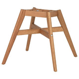 FANBYN chair frame, brown wood effect, 50x45x50 cm