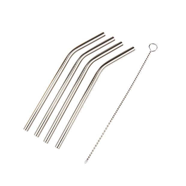 FANCY Cocktail straws with silver brushL 15 cm - best price from Maltashopper.com CS667947