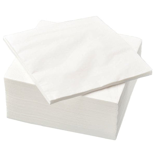 Ikea FANTASTISK - Paper napkin, white, 40x40 cm