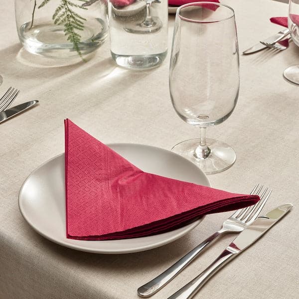 FANTASTISK - Paper napkin, dark red, 40x40 cm - best price from Maltashopper.com 10402501