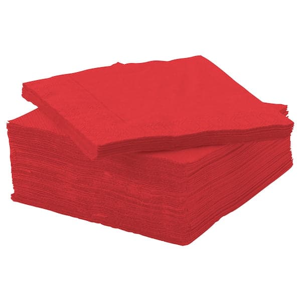 FANTASTISK - Paper napkin, red, 24x24 cm - best price from Maltashopper.com 50552367
