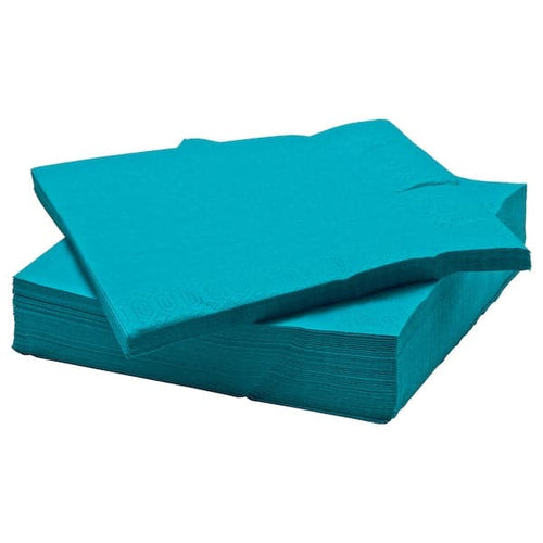 FANTASTISK - Paper napkin, turquoise, 40x40 cm