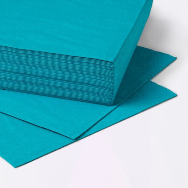 FANTASTISK - Paper napkin, turquoise, 40x40 cm - best price from Maltashopper.com 20236262