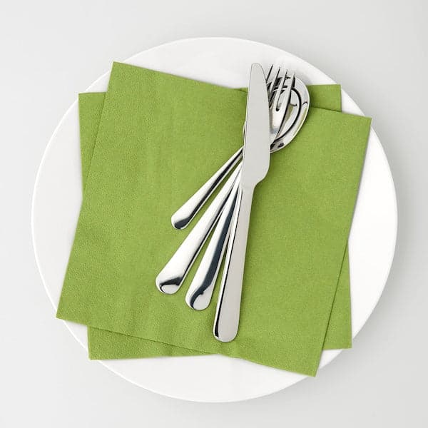 FANTASTISK - Paper napkin, medium green, 40x40 cm - best price from Maltashopper.com 00149831