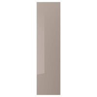 FARDAL - Door with hinges, high-gloss/dark beige, 50x195 cm - best price from Maltashopper.com 29177734