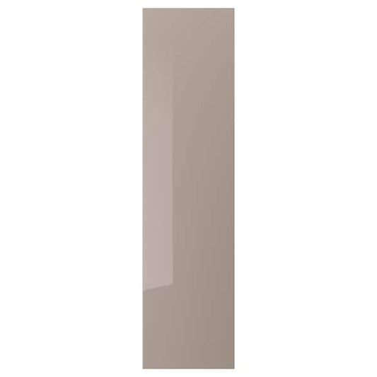 Ikea FARDAL - Door with hinges, high-gloss/dark beige, 50x195 cm