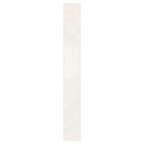 FARDAL - FARDAL Door with hinges, high-gloss white, 25x229 cm