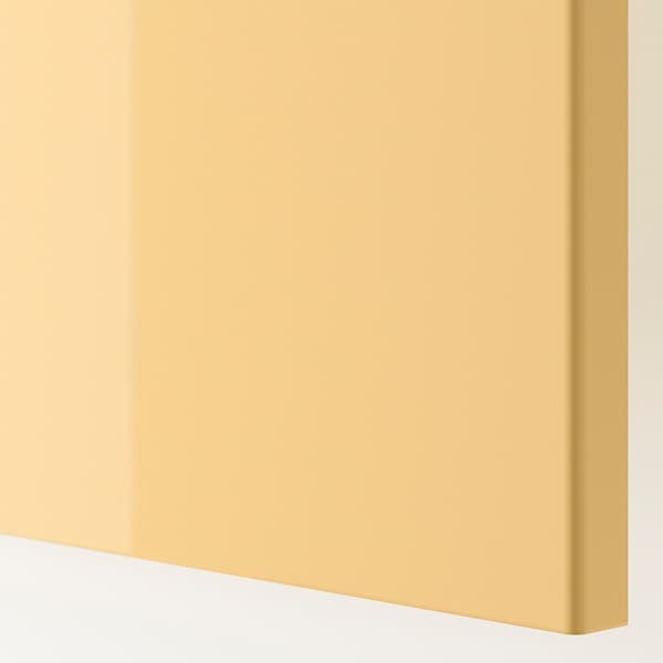 FARDAL - Door with hinges, high-gloss yellow , 50x195 cm - best price from Maltashopper.com 69332177