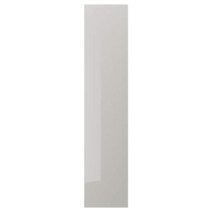 FARDAL - Door with hinges, high-gloss/light grey, 50x229 cm - best price from Maltashopper.com 79177703