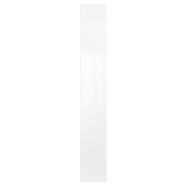 FARDAL - Door, high-gloss white, 25x195 cm - best price from Maltashopper.com 70344626