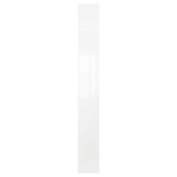 FARDAL - Door, high-gloss white, 25x229 cm - best price from Maltashopper.com 50344627