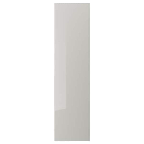 FARDAL - Door, high-gloss light grey, 50x195 cm