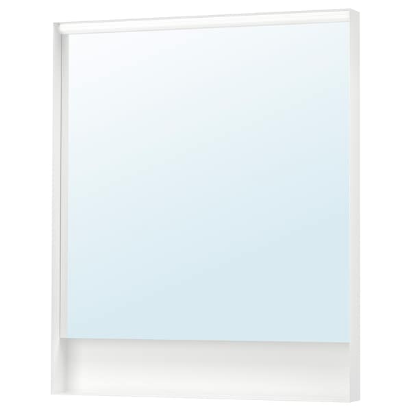 Ikea FAXÄLVEN - Mirror with built-in lighting, 80x95 cm