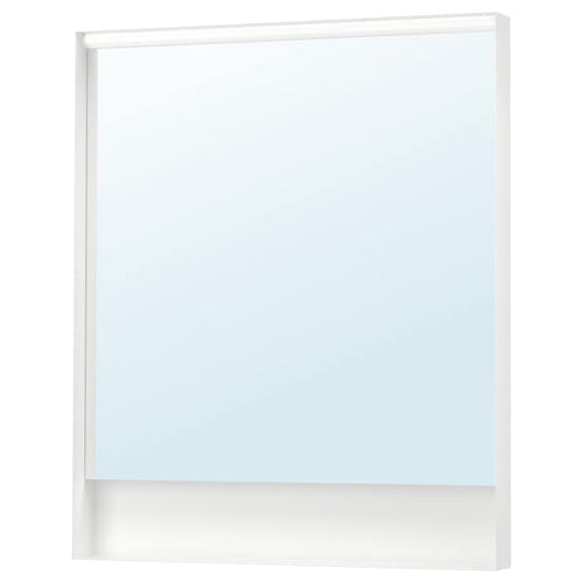 Ikea FAXÄLVEN - Mirror with built-in lighting, 80x95 cm