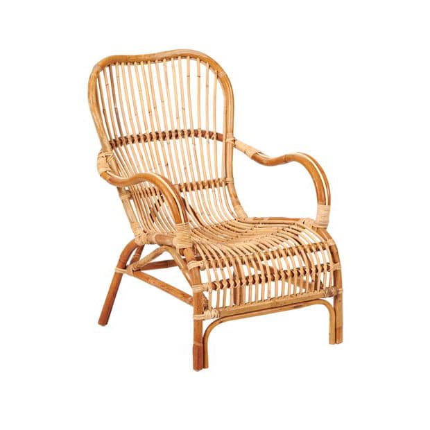 BANDUNG Lounge chair natural H 88 x W 67 x D 79 cm - best price from Maltashopper.com CS630469