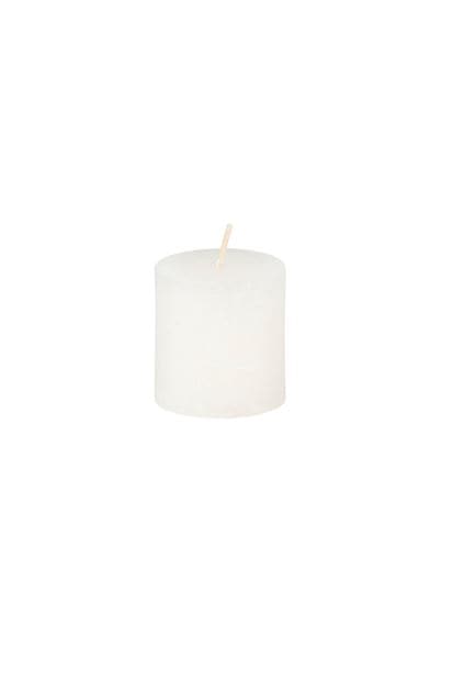 RUSTIC White candle H 4.5 cm - Ø 4.5 cm - best price from Maltashopper.com CS664314