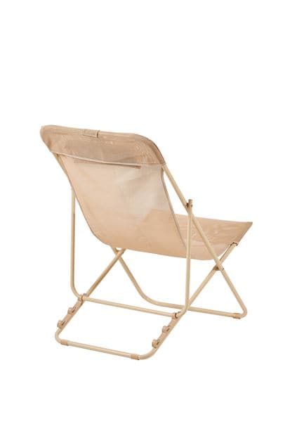 Casa MALTA Deckchair in sand H 80 x W 57 x D 90 cm