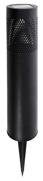 LUX Black solar lamp H 53.5 cm - Ø 8.7 cm - best price from Maltashopper.com CS632611