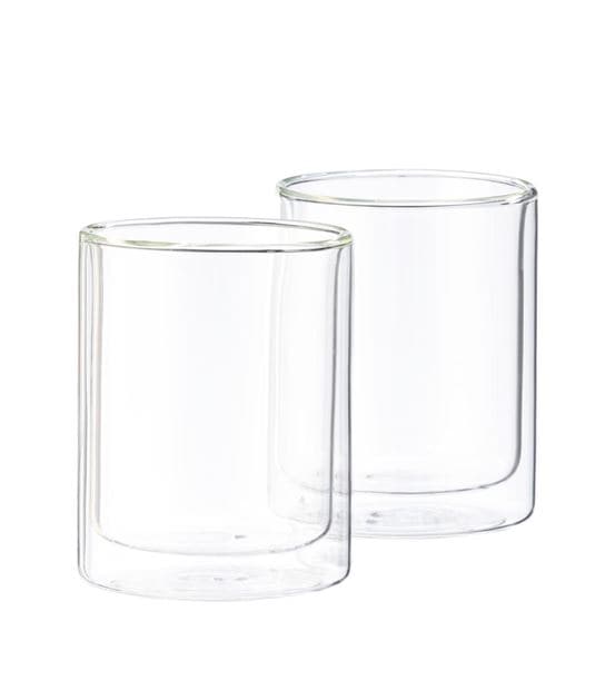 RELAX Wall glass set of 2 transparent H 10 cm - Ø 8 cm - best price from Maltashopper.com CS646884