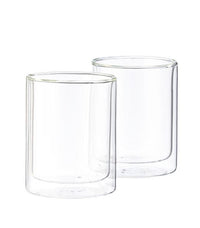 RELAX Wall glass set of 2 transparent H 10 cm - Ø 8 cm - best price from Maltashopper.com CS646884