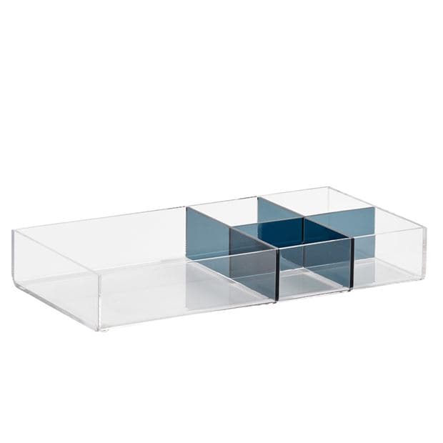 LUXACRYL Transparent organizer H 4 x W 25 x D 12.5 cm - best price from Maltashopper.com CS647458