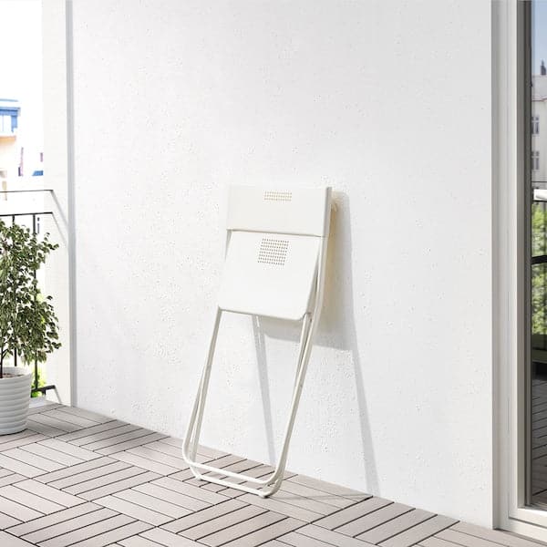 Ikea FEJAN - Chair, outdoor, foldable white