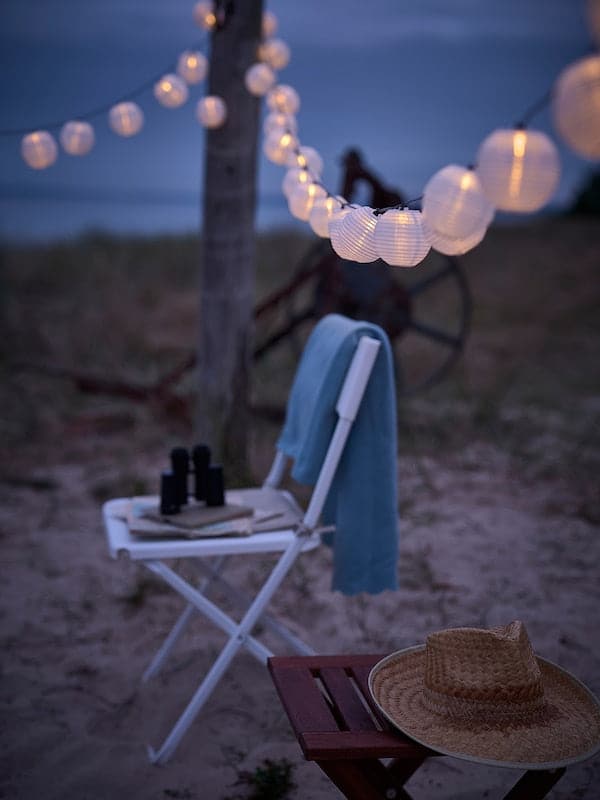 FEJAN - Chair, outdoor, foldable white - Premium Furniture from Ikea - Just €19.99! Shop now at Maltashopper.com