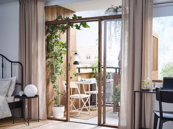 Ikea FEJAN - Table, outdoor, white, 50x44 cm