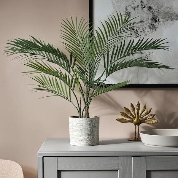 FEJKA - Artificial potted plant, in/outdoor Areca palm, 12 cm - best price from Maltashopper.com 30508403