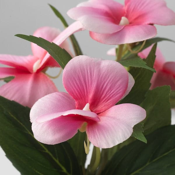 Ikea FEJKA - Artificial potted plant, in/outdoor/balsam  pink, 9 cm