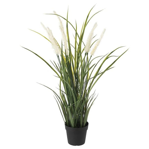 FEJKA - Artificial potted plant, in/outdoor decoration/grass, 9 cm