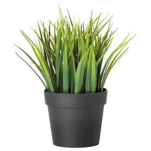 FEJKA - Artificial potted plant, in/outdoor grass, 9 cm