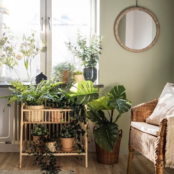Ikea FEJKA - Artificial potted plant, in/outdoor Monstera, 19 cm