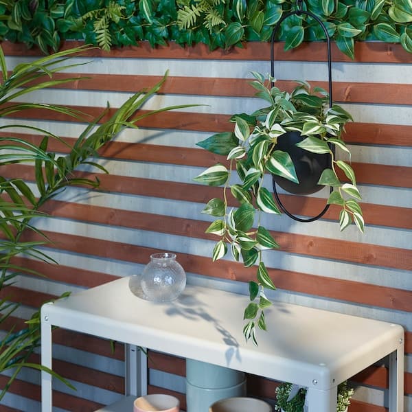 FEJKA - Artificial potted plant, in/outdoor/tradescantia zebrina, 12 cm - best price from Maltashopper.com 60546578