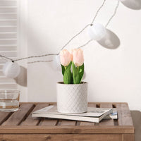 FEJKA - Artificial potted plant, in/outdoor/tulip pink, 9 cm - best price from Maltashopper.com 60571681