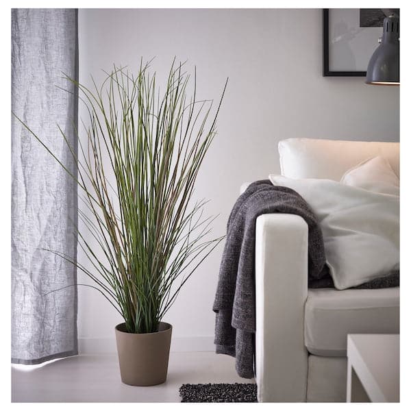 Ikea FEJKA - Artificial potted plant, grass, 17 cm