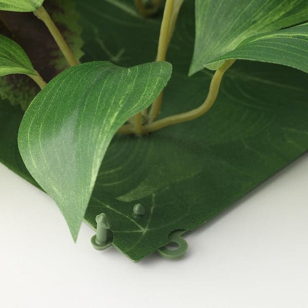 FEJKA - Artificial plant, wall mounted/in/outdoor green/lilac, 26x26 cm - best price from Maltashopper.com 50546569