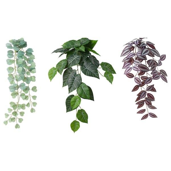 Ikea FEJKA - Artificial plant with wall holder, in/outdoor/green/lilac