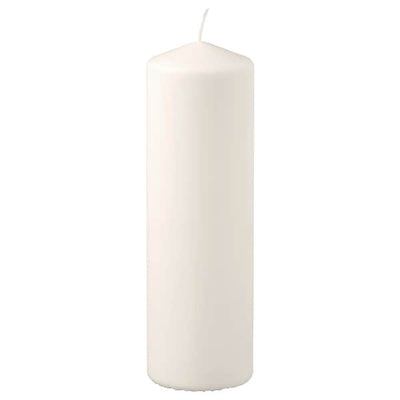 FENOMEN - Unscented pillar candle, natural, 23 cm - best price from Maltashopper.com 30528415