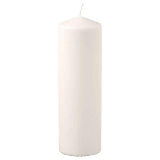 Ikea FENOMEN - Unscented pillar candle, natural, 23 cm