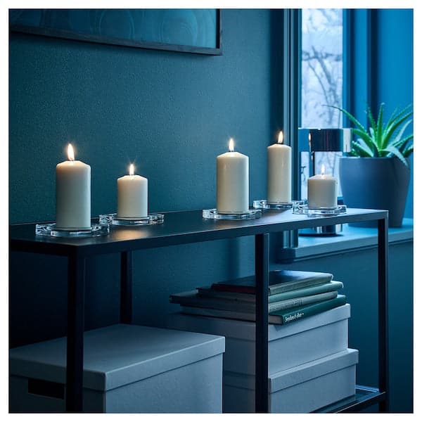 Ikea FENOMEN - Unscented block candle, set of 5, natural
