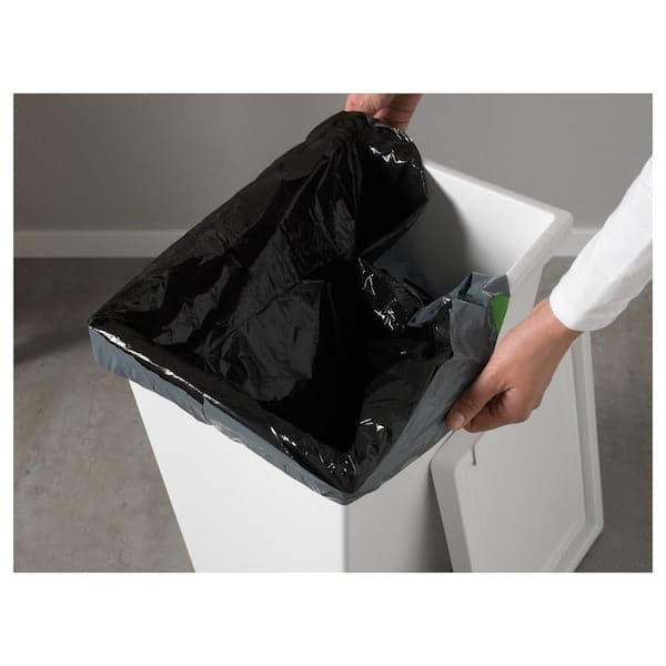 FILUR - Bin with lid, white, 42 l - best price from Maltashopper.com 20193899