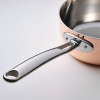FINMAT - Saucepan with lid, copper/stainless steel, 1.5 l - best price from Maltashopper.com 20517568